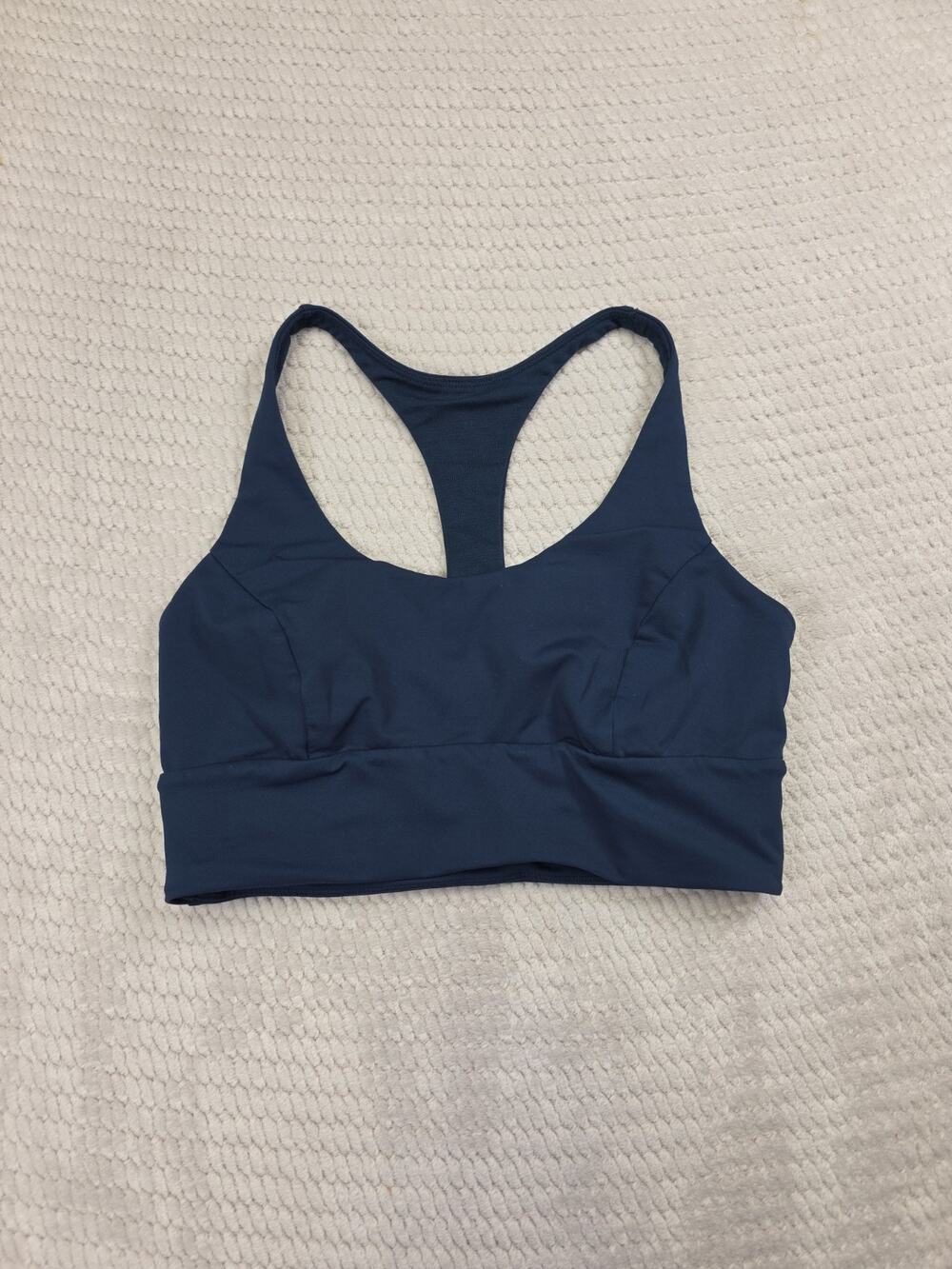 Lululemon Bra Womens 8 Energy Longline Bra Blue Active Gym Fitness
